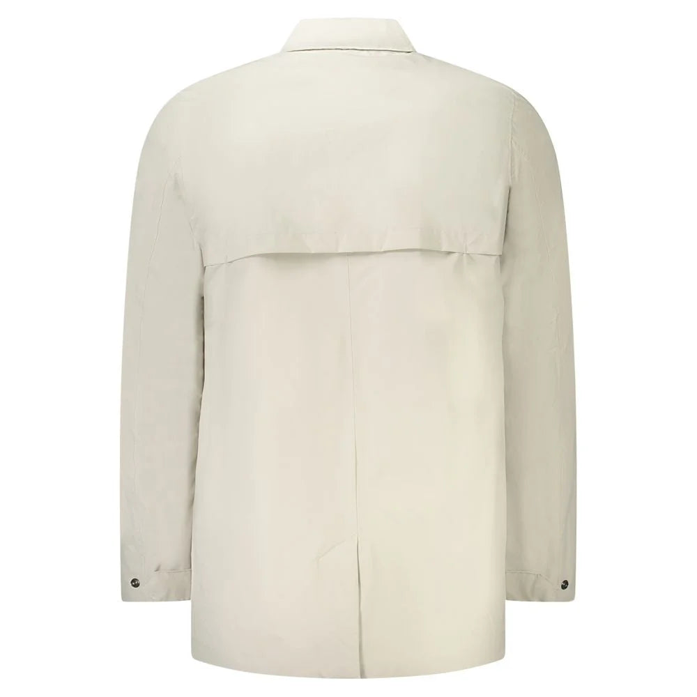 K-WAY Beige Polyamide Men Jacket - S