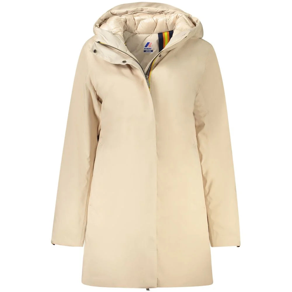 K-WAY Beige Polyester Jackets & Coat - L - Trench Coats