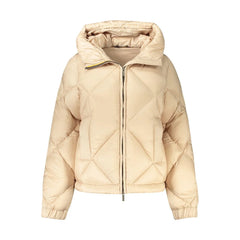 K-WAY Beige Polyester Jackets & Coat - Puffer Jackets