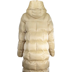 K-WAY Beige Polyester Jackets & Coat - Puffer Jackets