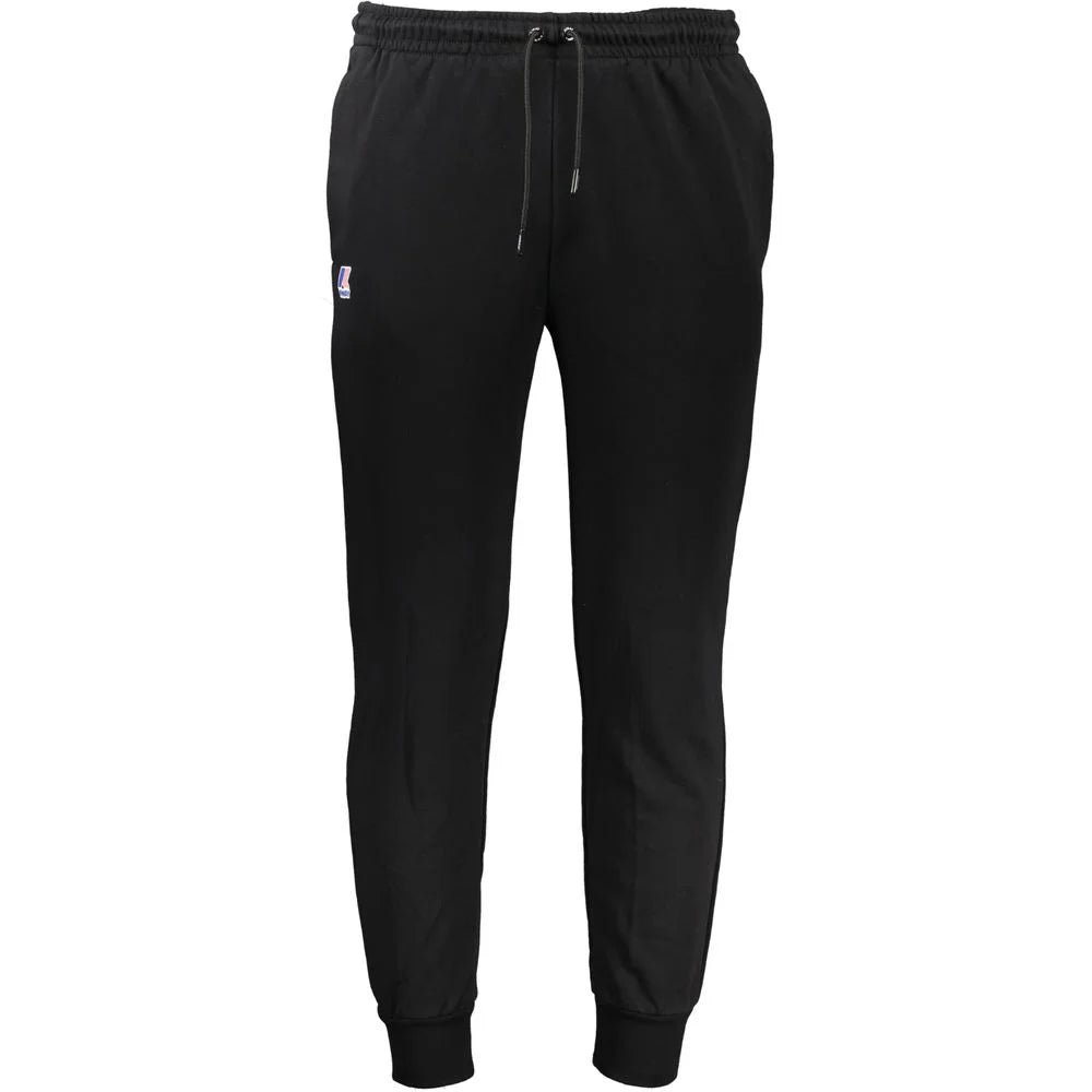 K-WAY Black Cotton Pant - Joggers
