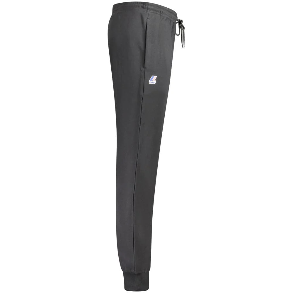 K-WAY Black Cotton Pant - Joggers