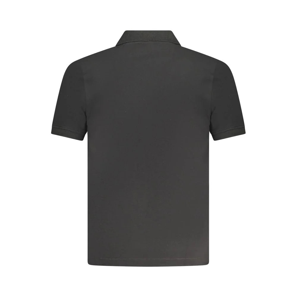 K-WAY Black Cotton Polo Shirt - Polos