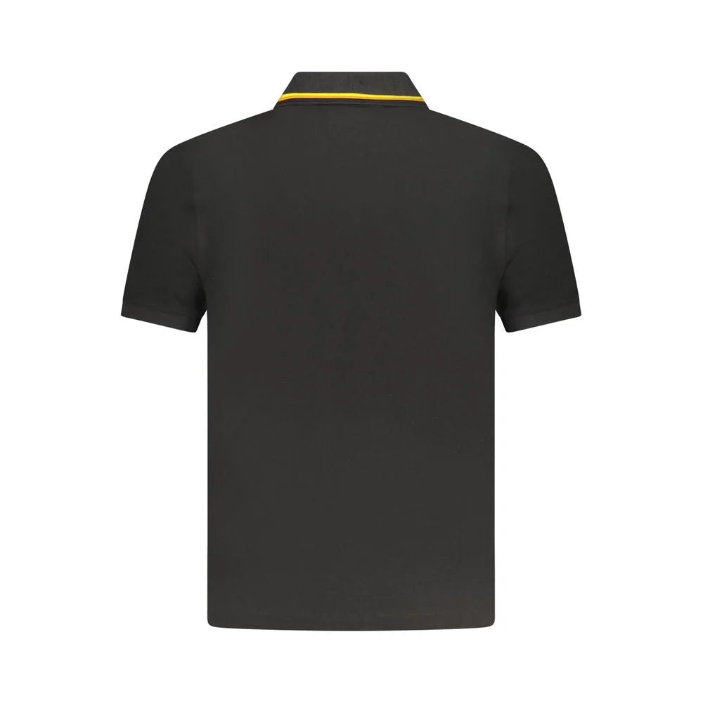 K-WAY Black Cotton Polo Shirt - Polos