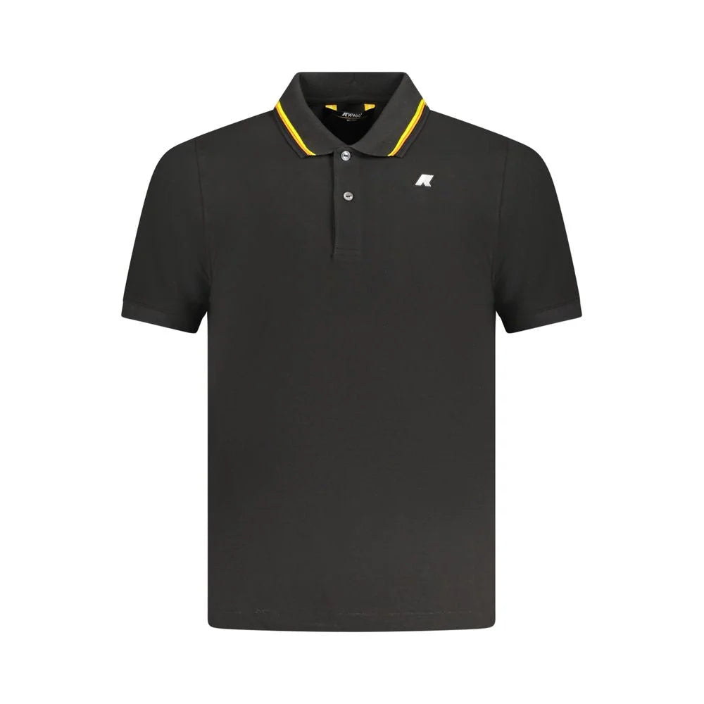 K-WAY Black Cotton Polo Shirt - Polos