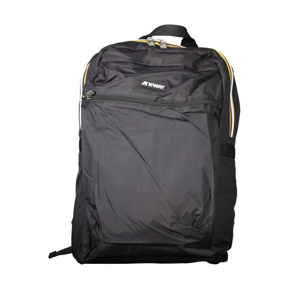 K-WAY Black Polyamide Men Backpack - Laptop Backpacks