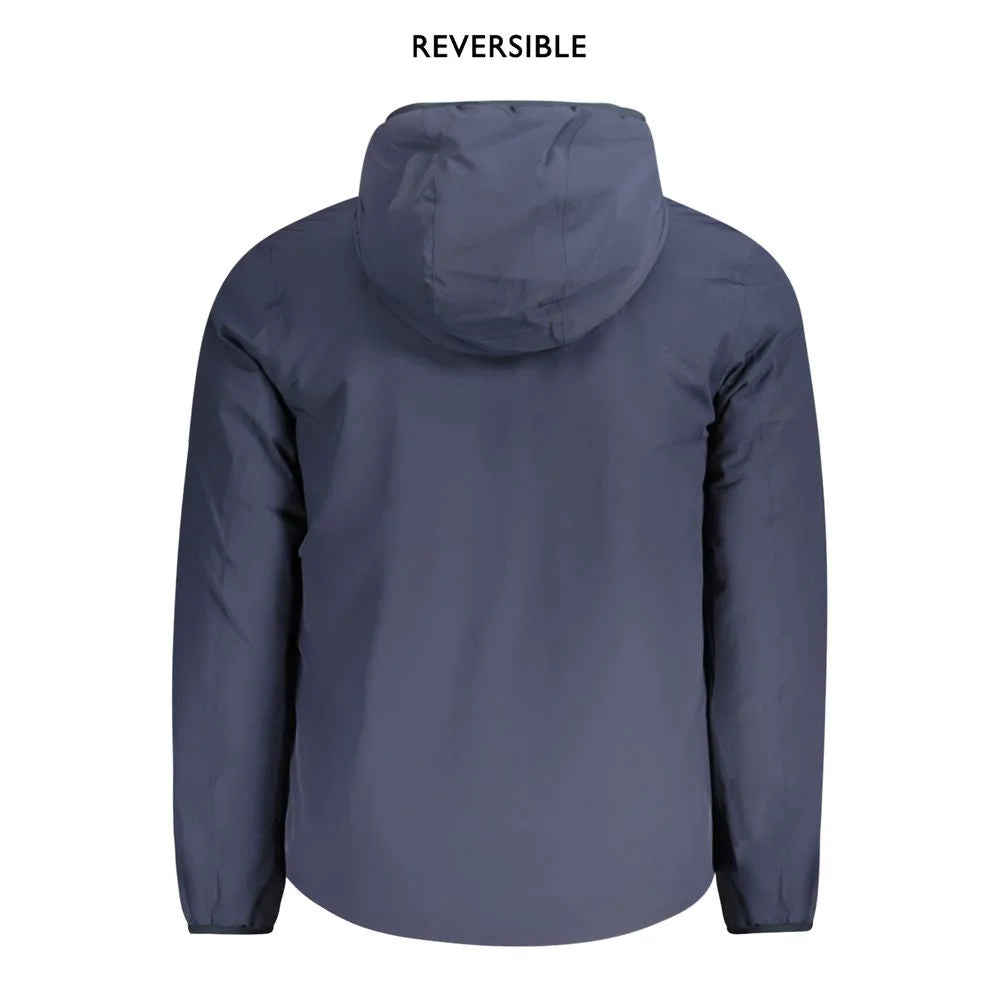 K-WAY Blue Nylon Jackets & Coat