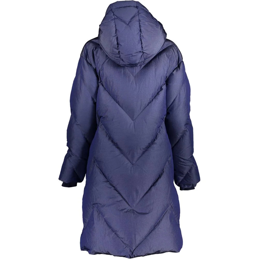 K-WAY Blue Polyamide Jackets & Coat - XS - Puffer Jackets