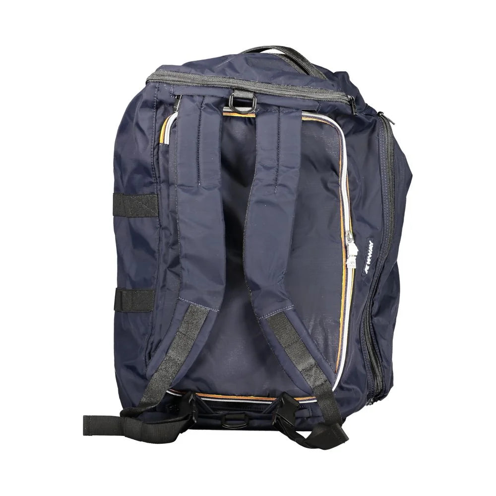 K-WAY Blue Polyester Backpack - Backpacks