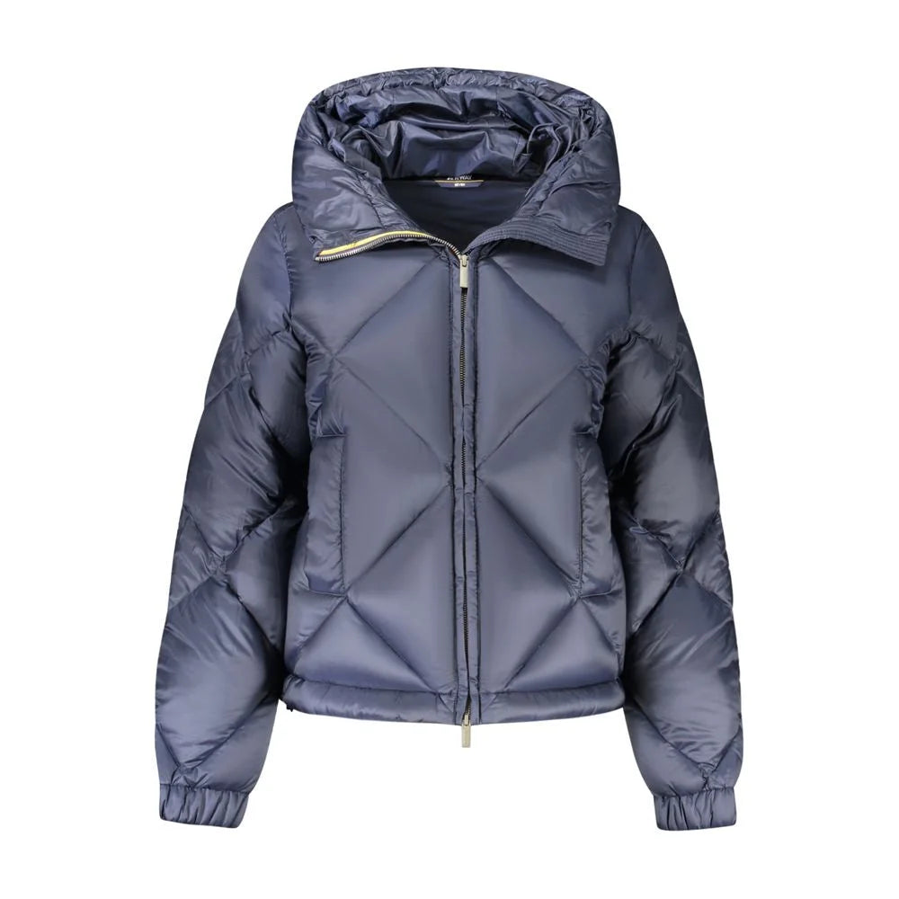 K-WAY Blue Polyester Jackets & Coat - S