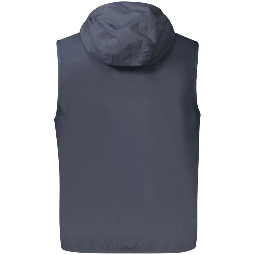 K-WAY Blue Polyester Men Sleeveless Jacket - S