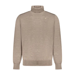 K-WAY Brown Wool Men Sweater