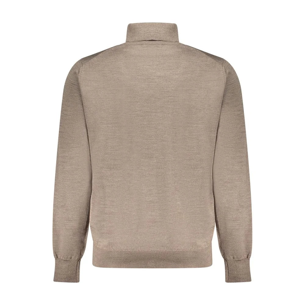 K-WAY Brown Wool Men Sweater