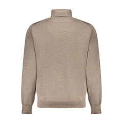 K-WAY Brown Wool Men Sweater