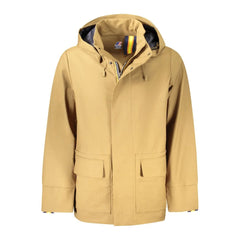 K-WAY Brown Wool Men’s Trench Coat