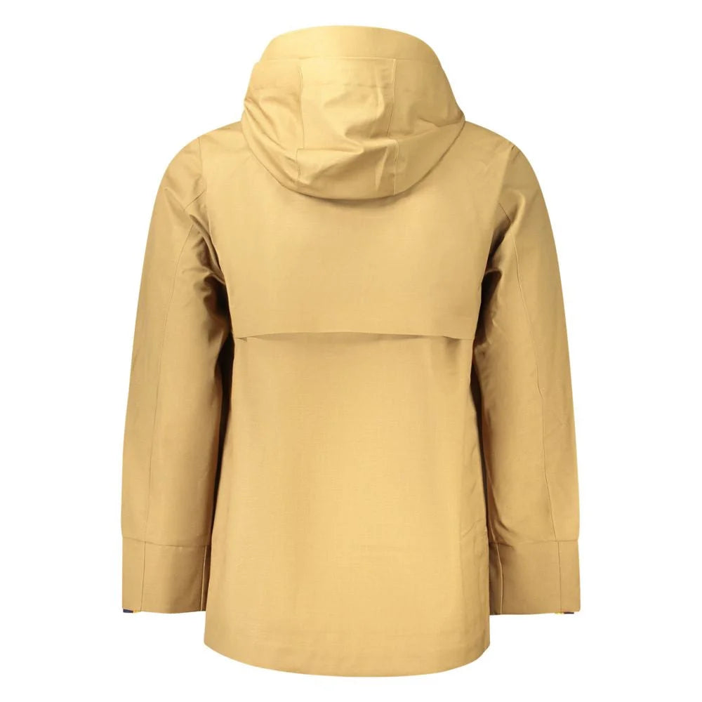 K-WAY Brown Wool Men’s Trench Coat