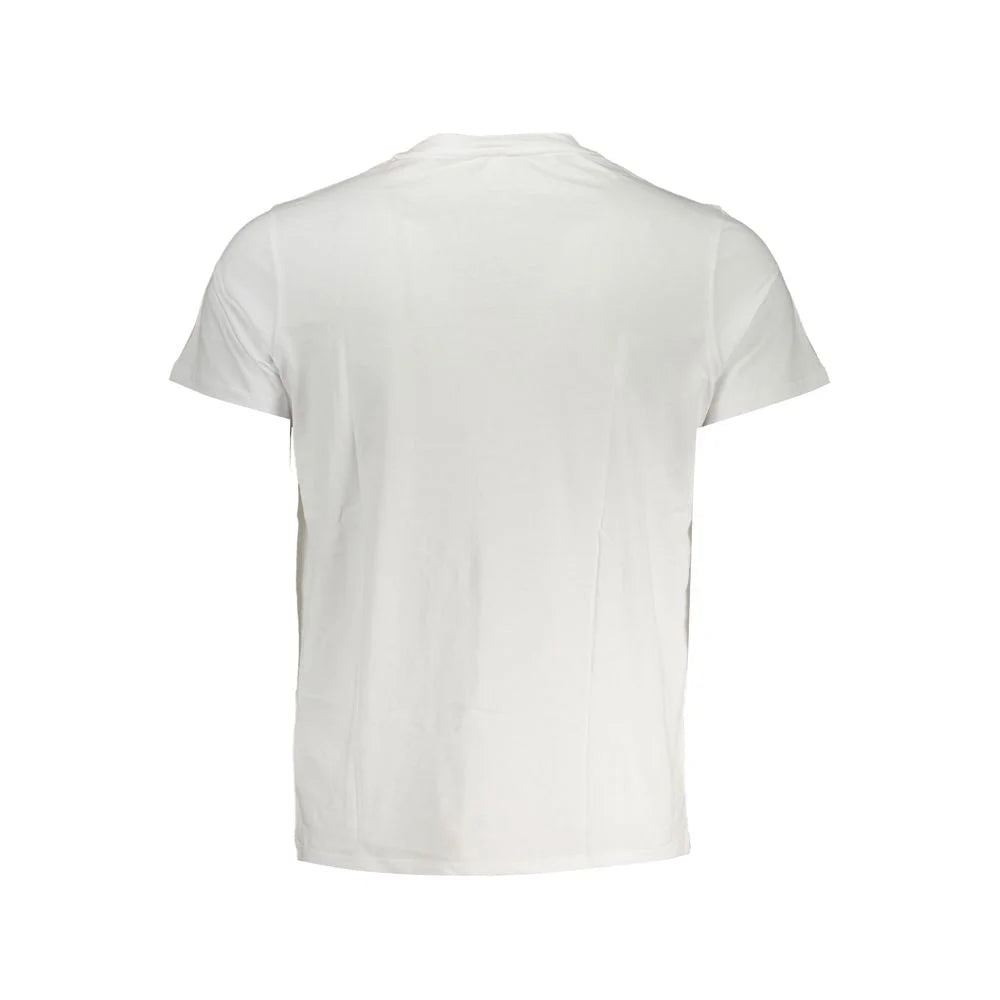 K-WAY Elegant White Cotton T-Shirt with Pocket Detail - T-Shirts