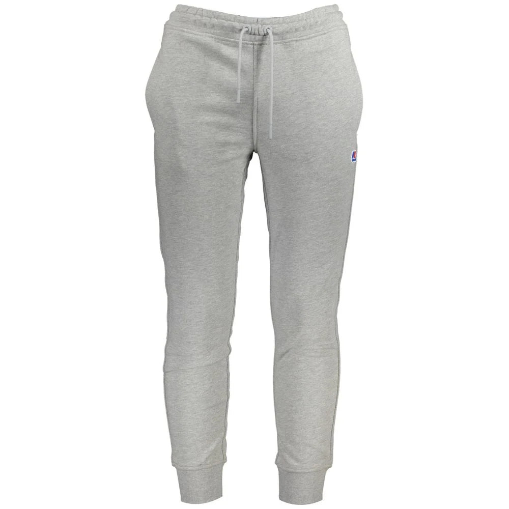 K-WAY Gray Cotton Pant - XXL - Joggers