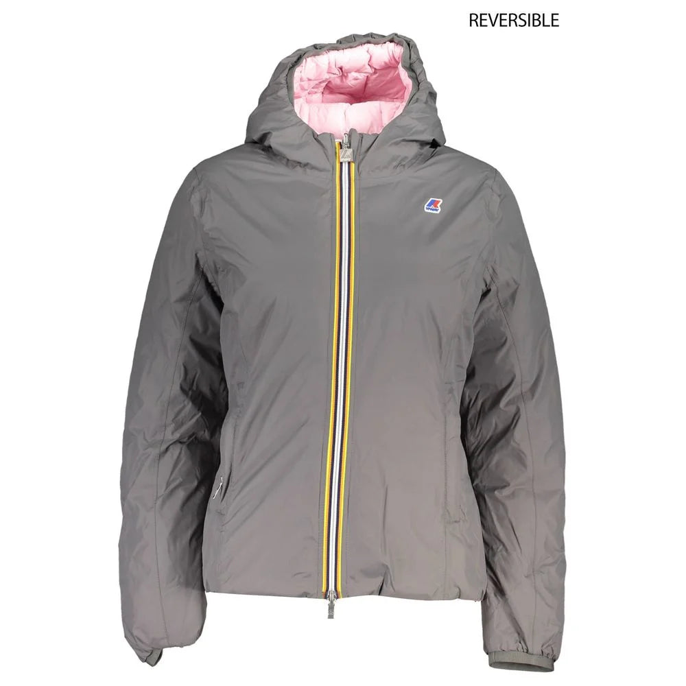 K-WAY Gray Polyamide Jackets & Coat - XS - Puffer Jackets