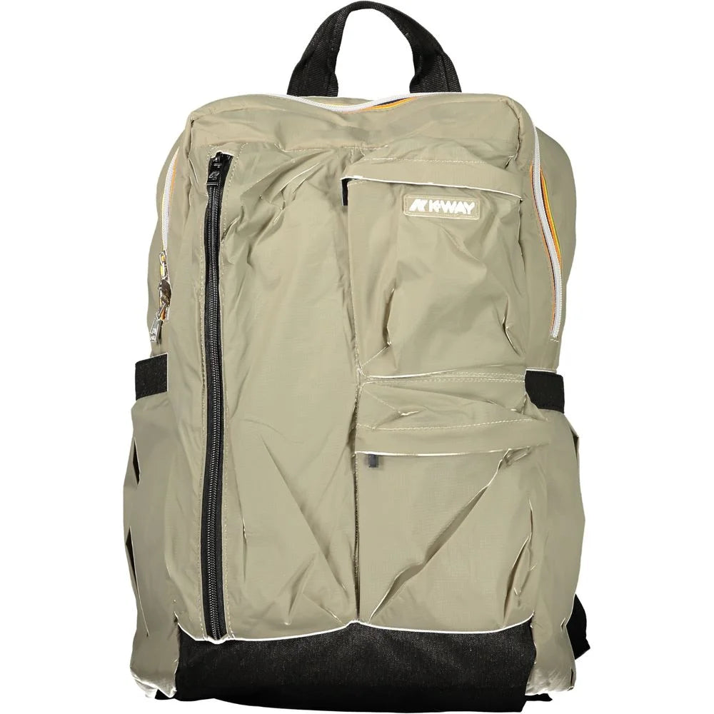 K-WAY Gray Polyamide Men Backpack