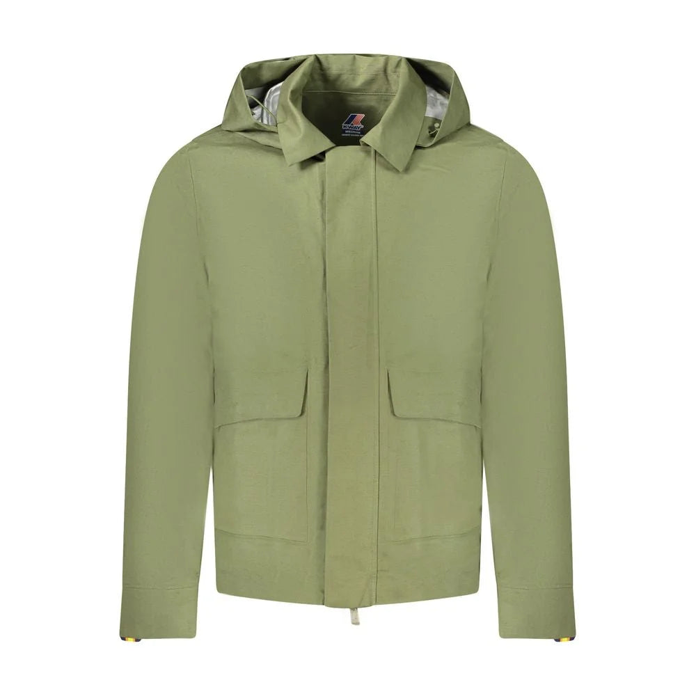K-WAY Green Cotton Men Jacket