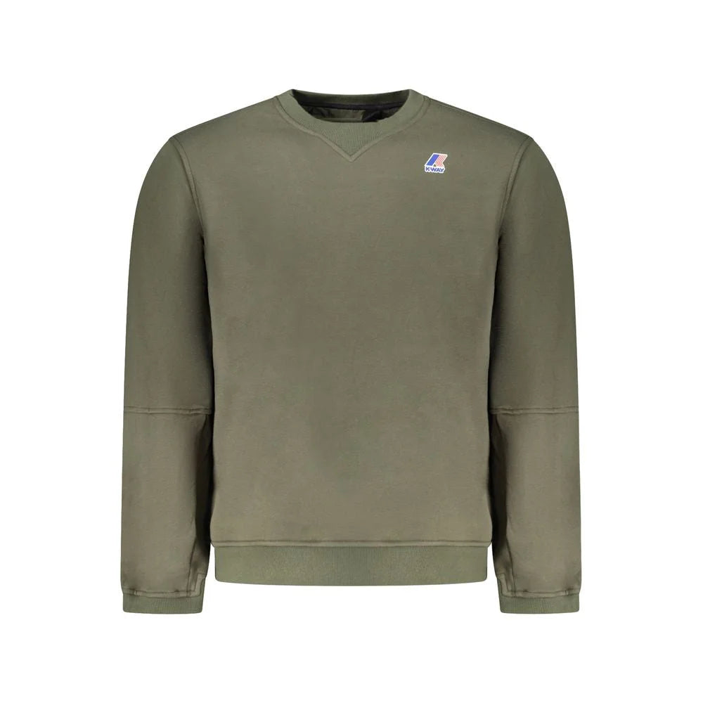 K-WAY Green Cotton Men Sweater
