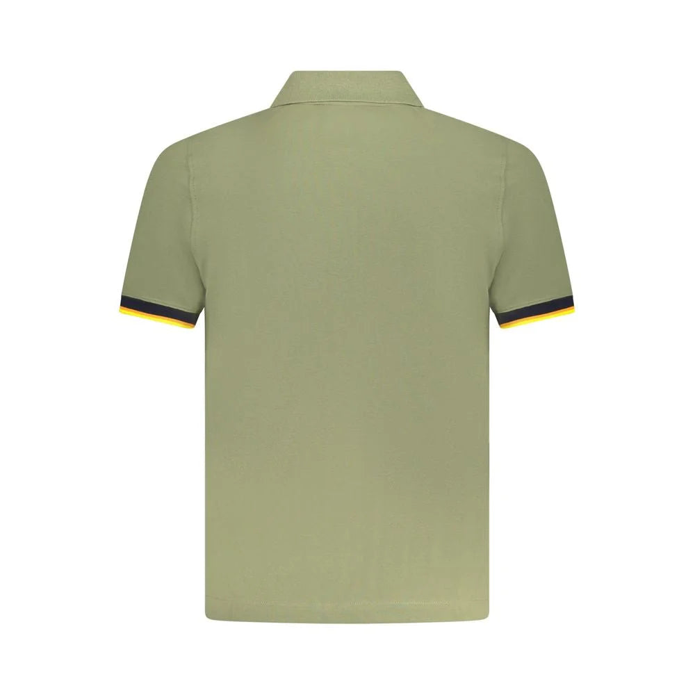 K-WAY Green Cotton Polo Shirt - S - Polos