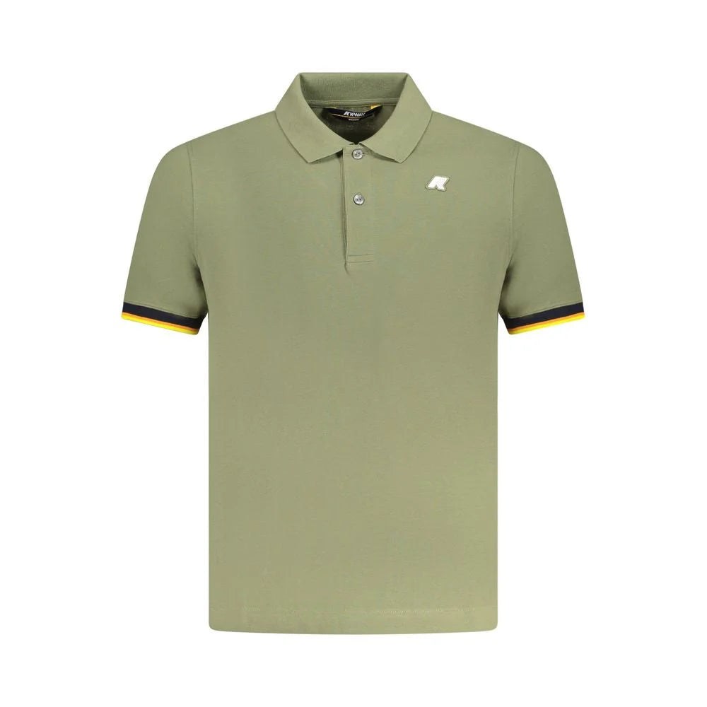 K-WAY Green Cotton Polo Shirt - S - Polos