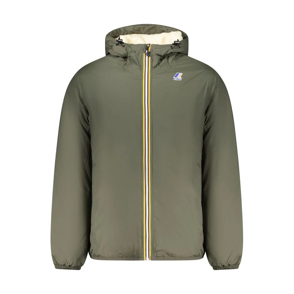 K-WAY Green Polyamide Men Jacket