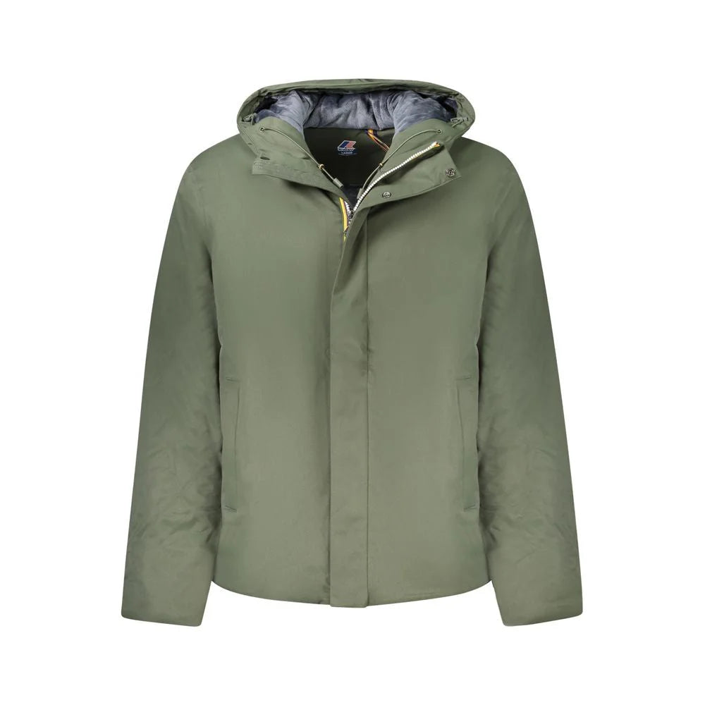 K-WAY Green Polyester Jackets & Coat