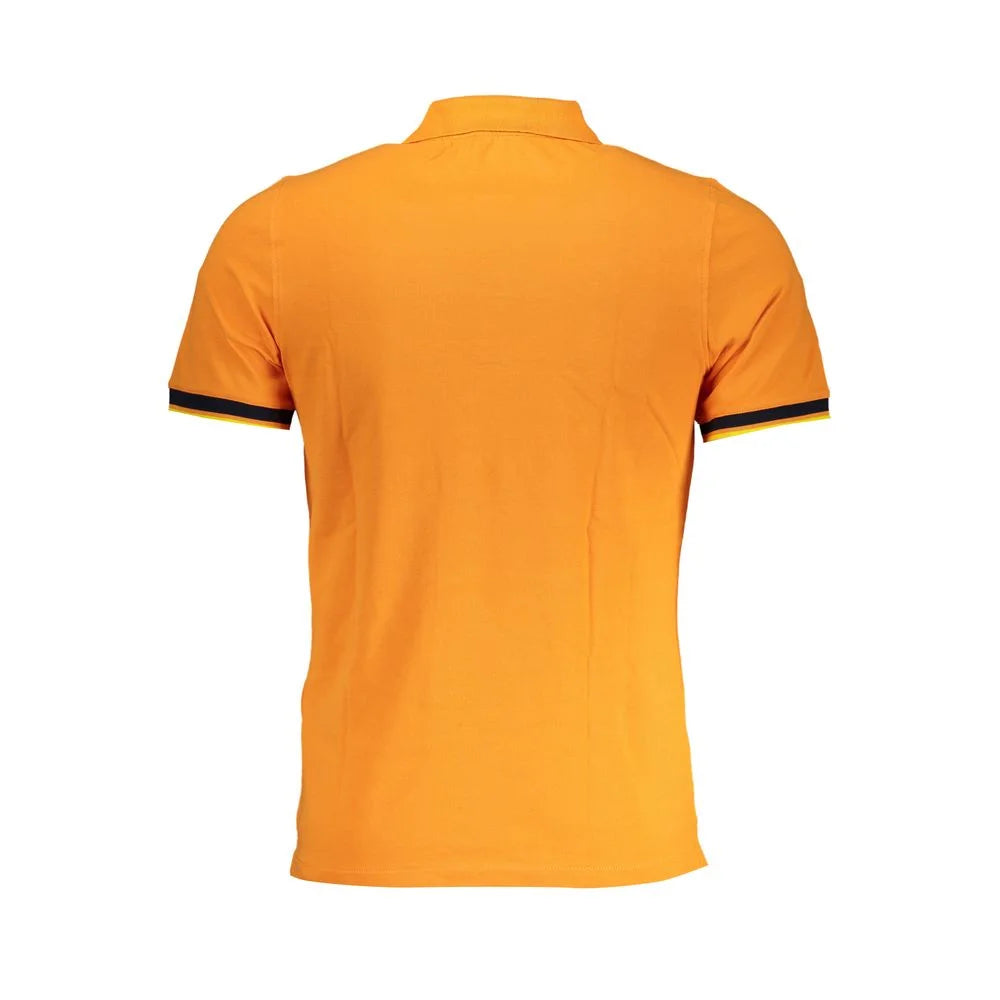 K-WAY Vibrant Orange Contrast Detail Polo - S - Polos