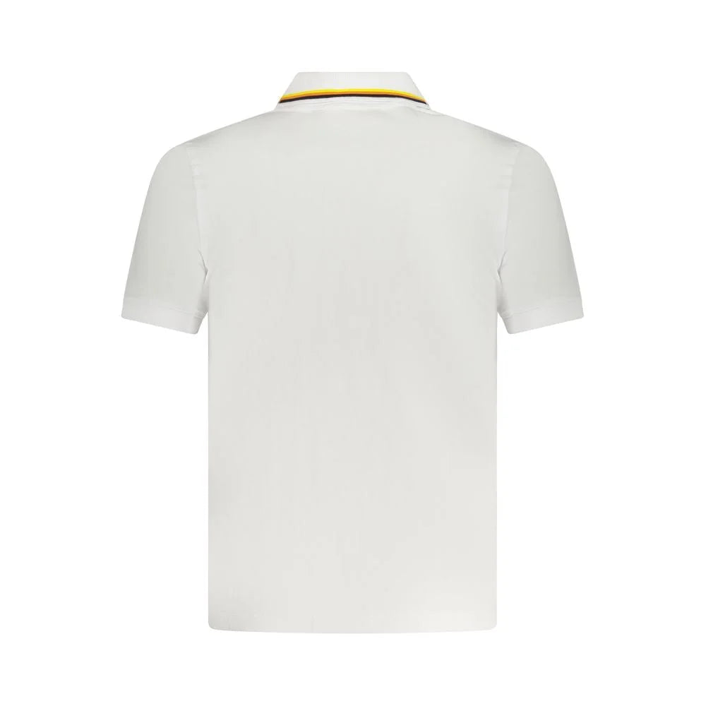 K-WAY White Cotton Polo Shirt - Polos