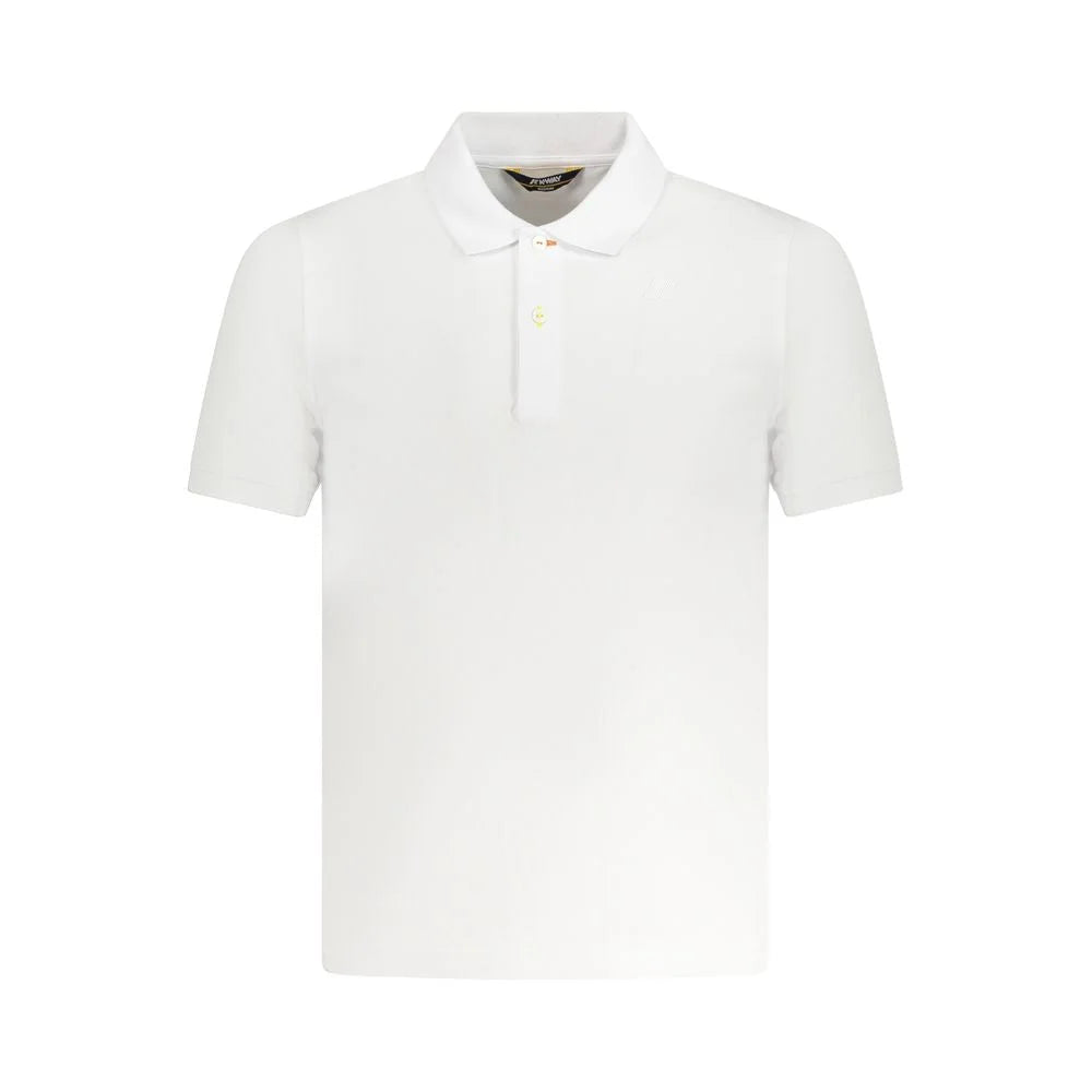 K-WAY White Cotton Polo Shirt - Polos