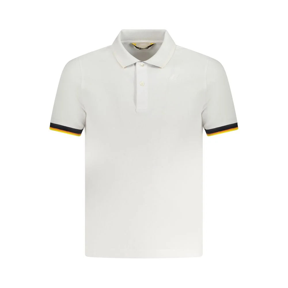 K-WAY White Cotton Polo Shirt - Polos