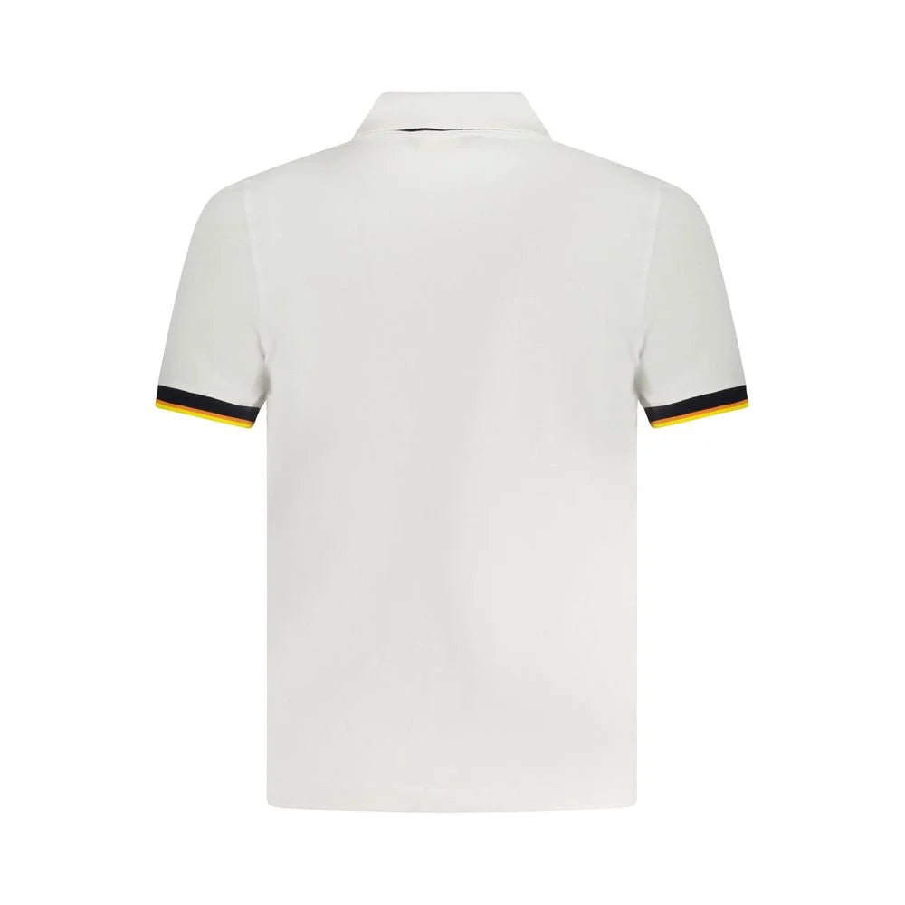 K-WAY White Cotton Polo Shirt - Polos