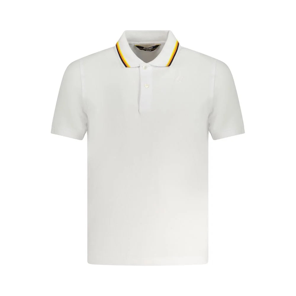 K-WAY White Cotton Polo Shirt - Polos