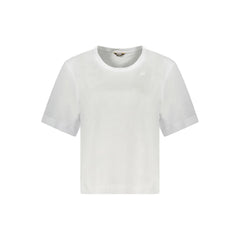 K-WAY White Cotton Women T-Shirt - L