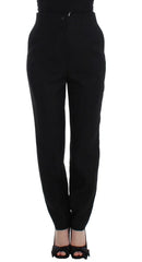 KAALE SUKTAE Black High Waist Straight Slim Dress Pants - IT40|S - Trousers