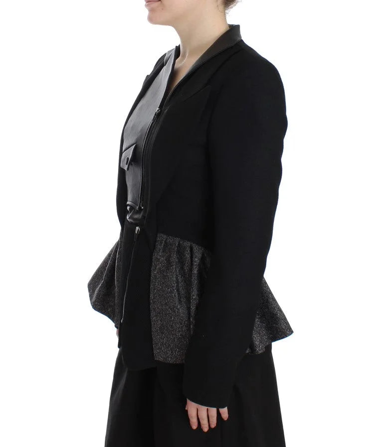 KAALE SUKTAE Black Short Blazer Coat Biker Jacket - IT38|XS - Coats & Jackets