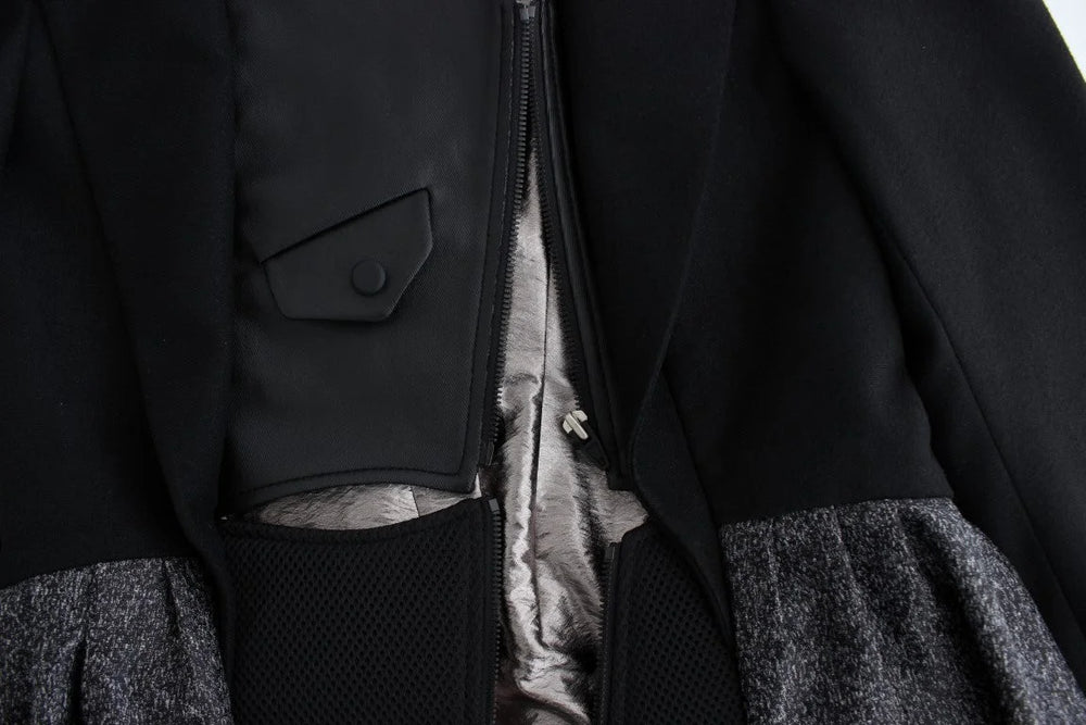 KAALE SUKTAE Black Short Blazer Coat Biker Jacket - IT38|XS - Coats & Jackets