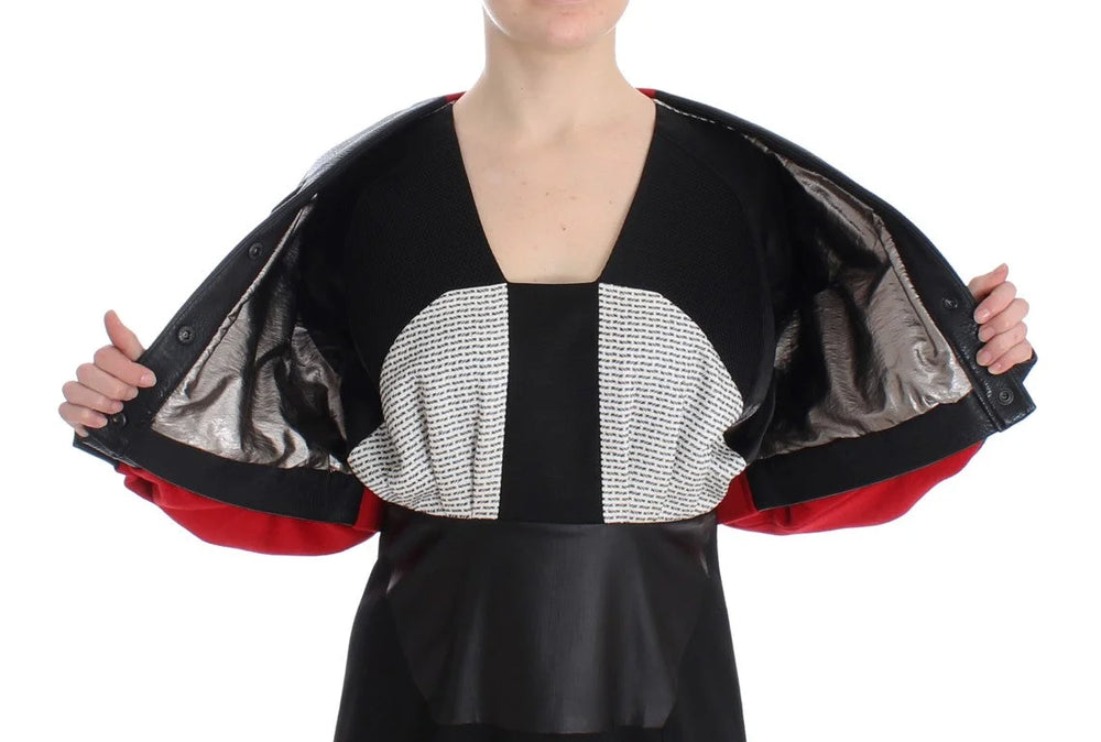 KAALE SUKTAE Black Short Croped Coat Bomber Jacket - IT40|S - Bomber Jackets