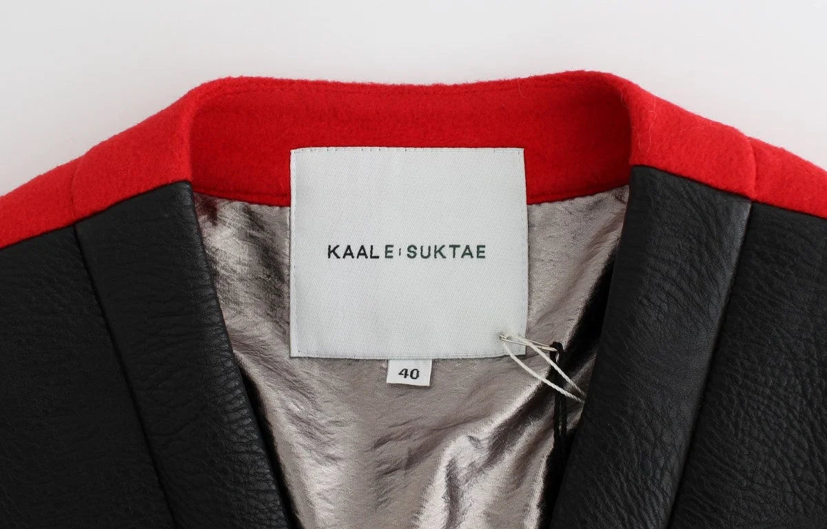KAALE SUKTAE Black Short Croped Coat Bomber Jacket - IT40|S - Bomber Jackets