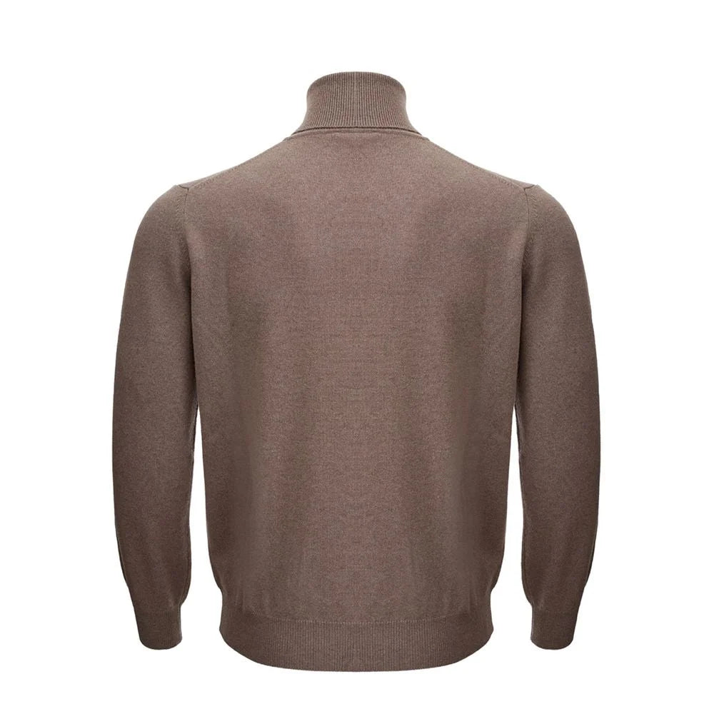 KANGRA Brown Wool Sweater - Sweaters