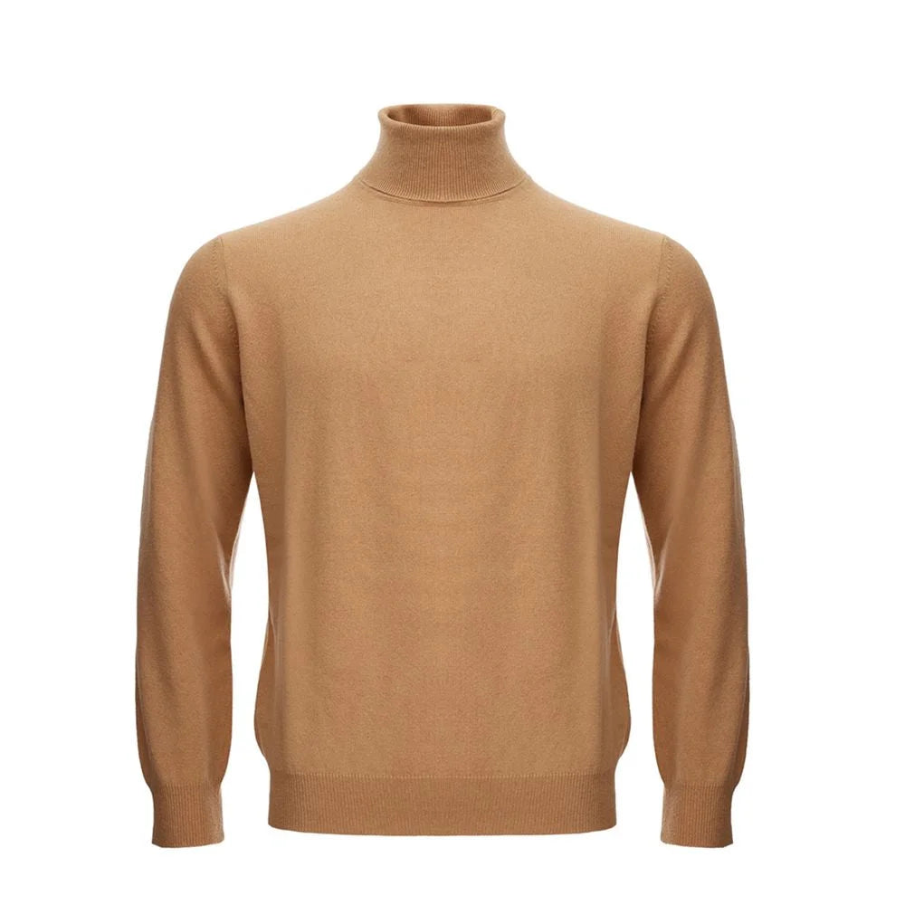 KANGRA Elegant Woolen Brown Sweater for Men - Sweaters