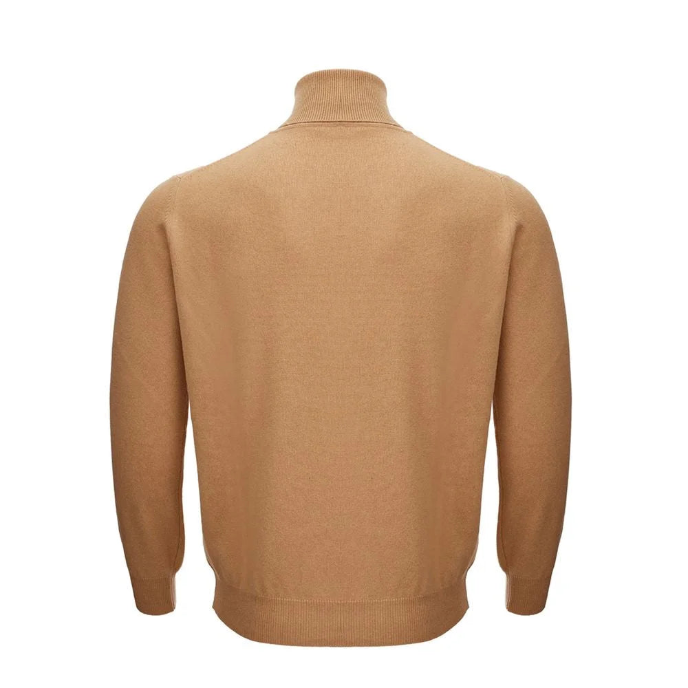 KANGRA Elegant Woolen Brown Sweater for Men - Sweaters