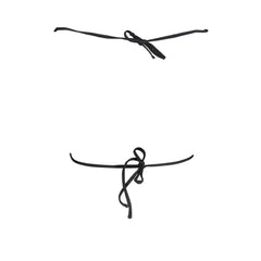 Karl Lagerfeld Black Elastane Swimwear - Swimwear Tops