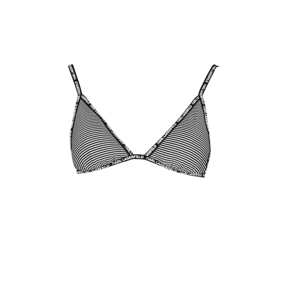 Karl Lagerfeld Black Elastane Swimwear - XS