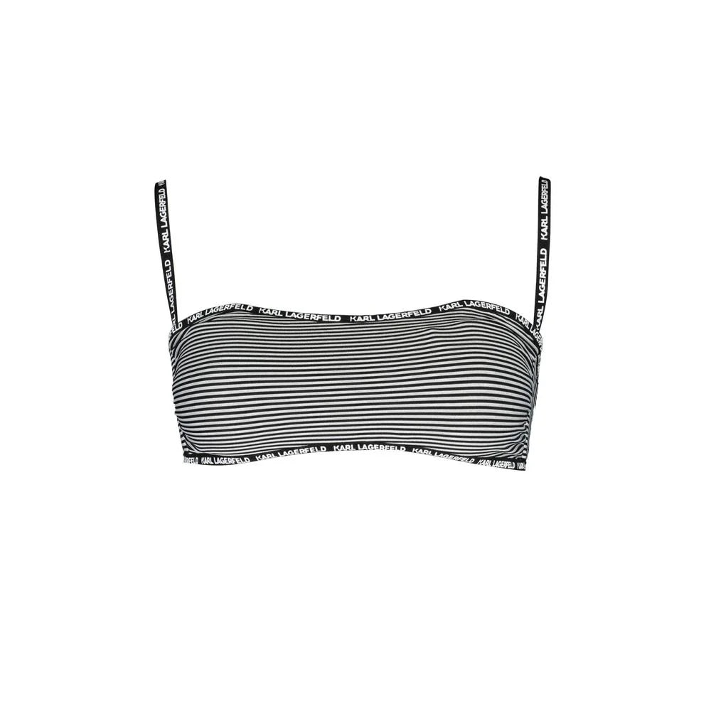 Karl Lagerfeld Black Elastane Swimwear - XS