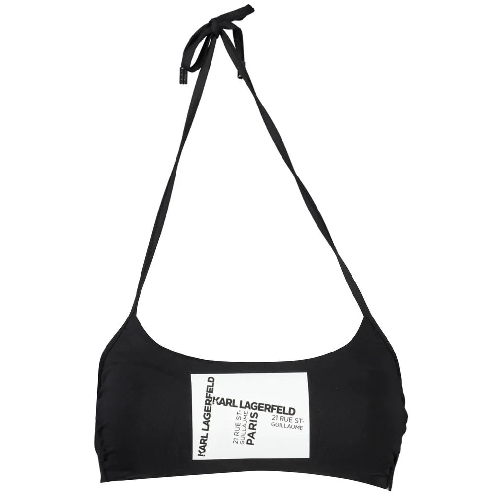 Karl Lagerfeld Black Elastane Swimwear - XS