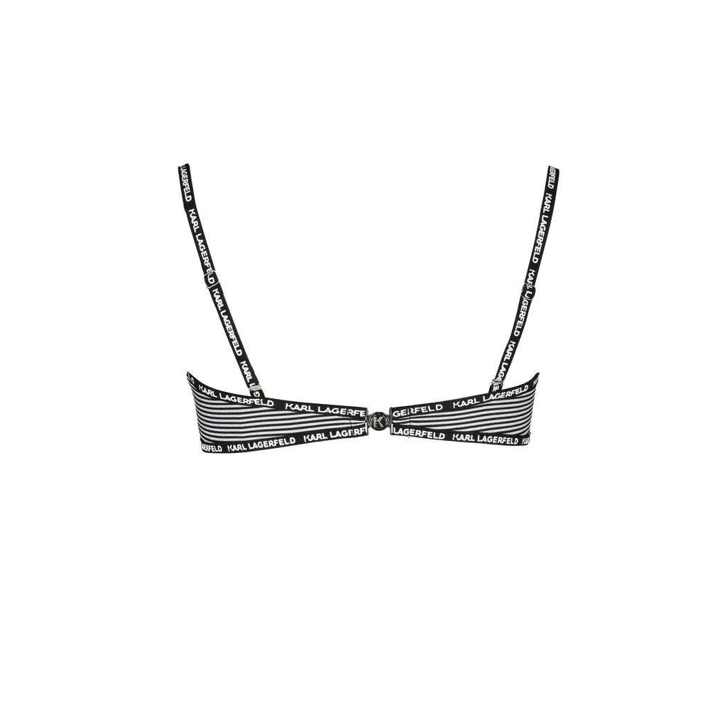 Karl Lagerfeld Black Elastane Swimwear - XS